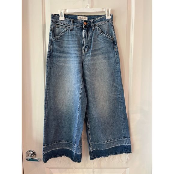 Madewell Denim - Madewell wide leg cropped jeans￼